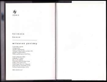 Hermann Hesse: Milostné povídky