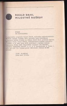 Roald Dahl: Milostné rošády