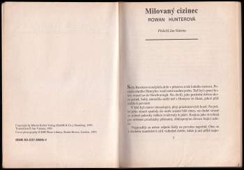 Rowan Hunter: Milovaný cizinec