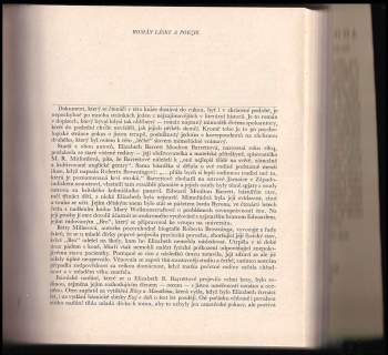 Elizabeth Barrett Browning: Milý pane Browningu
