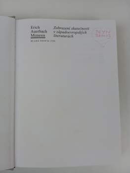 Erich Auerbach: Mimesis