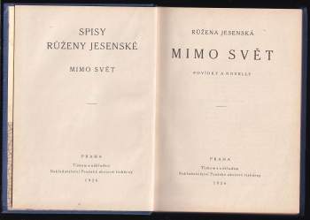 Růžena Jesenská: Mimo svět
