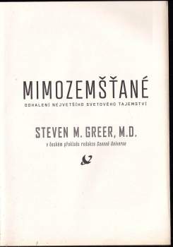 Steven M Greer: Mimozemšťané