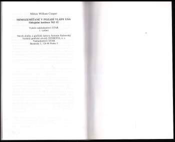Milton William Cooper: Mimozemšťané v pozadí vlády USA