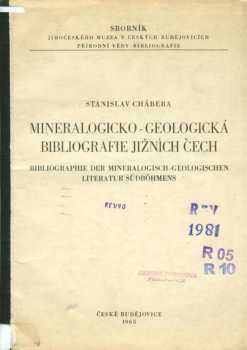 Mineralogicko-geologická bibliografie jižních Čech