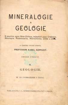 Karel Kopecký: Mineralogie a geologie