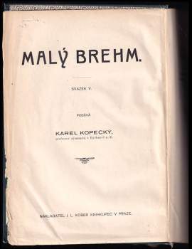 Karel Kopecký: Malý Brehm- Mineralogie a geologie