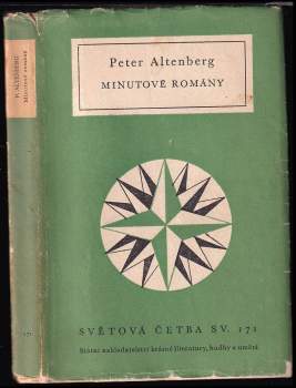Minutové romány : výbor z díla - Peter Altenberg (1958, Státní nakladatelství krásné literatury, hudby a umění) - ID: 844117