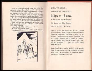 Alexandra David-Neel: Mipam, lama s Paterou Moudrostí