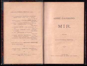 Arne Garborg: Mír