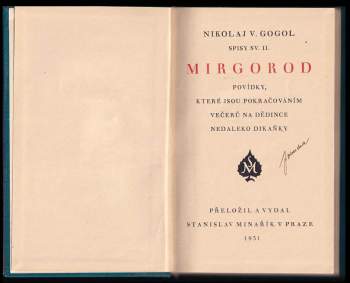 Nikolaj Vasil'jevič Gogol‘: Mirgorod