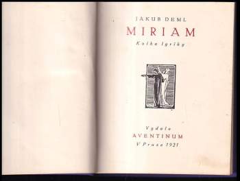 Jakub Deml: Miriam