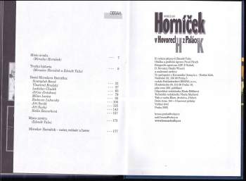 Miroslav Horníček: Miroslav Horníček v Hovorech H z Paláce K
