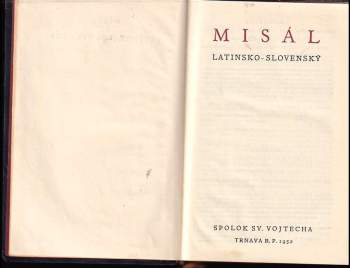 Misál latinsko-slovenský