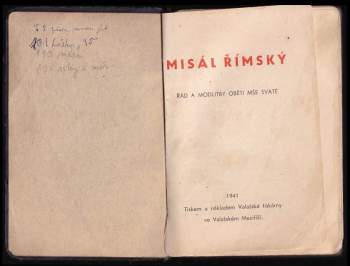 Antonín Ludvík Stříž: Misál římský