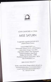 John Sandford: Mise Saturn