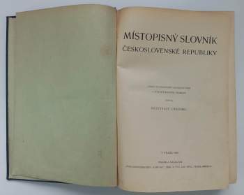 Břetislav Chromec: Místopisný slovník Československé republiky