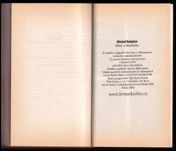 Michail Afanas'jevič Bulgakov: Mistr a Markétka