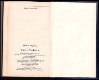 Michail Afanas'jevič Bulgakov: Mistr a Markétka