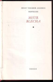 Ernst T. A Hoffmann: Mistr Blecha