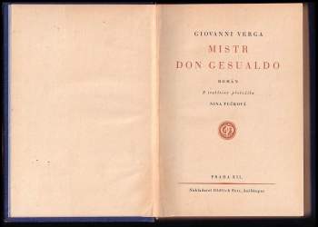 Giovanni Verga: Mistr don Gesualdo