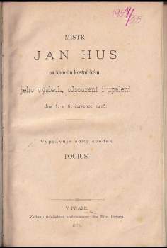 Mistr Jan Hus na koncilu kostnickém
