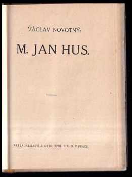 Václav Novotný: M. Jan Hus