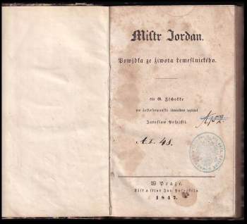 Heinrich Zschokke: Mistr Jordan