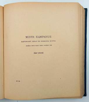 Zikmund Winter: Mistr Kampanus