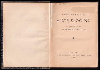 Wyndham Martyn: Mistr zločinu