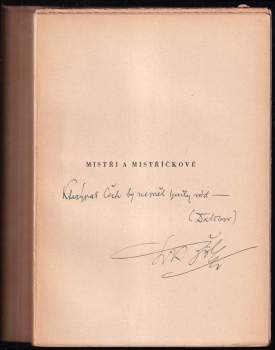 Leoš Karel Žižka: Mistři a mistříčkové