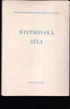 Mistrovská díla českého sochařství