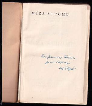 Albert Pražák: Míza stromu