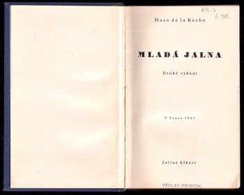 Mazo de La Roche: Mladá Jalna