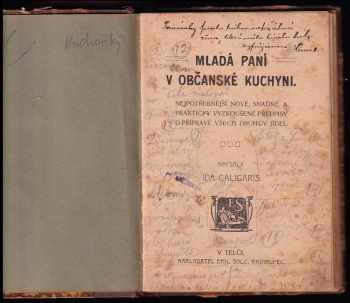 Ida Caligaris: Mladá paní v občanské kuchyni