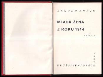 Arnold Zweig: Mladá žena z roku 1914
