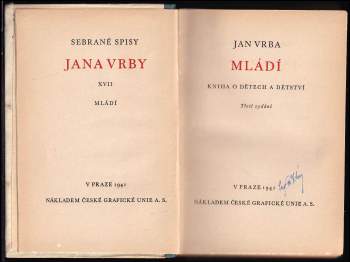 Jan Vrba: Mládí