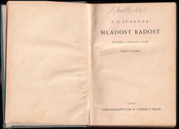 F. X Svoboda: Mladost radost