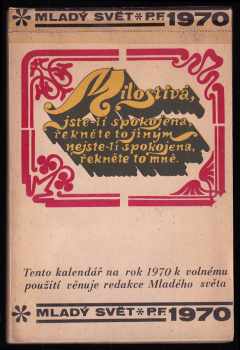 Mladý svět - P. F. 1970 - kalendář