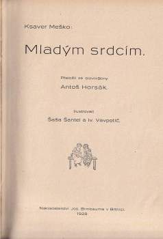 Franc Ksaver Meško: Mladým srdcím