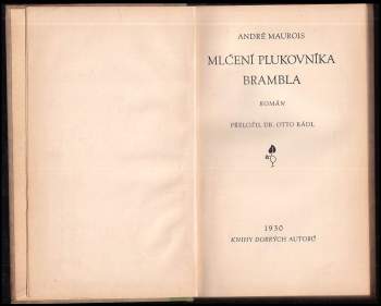 André Maurois: Mlčení plukovníka Brambla