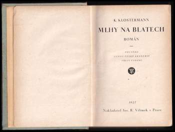Karel Klostermann: Mlhy na blatech