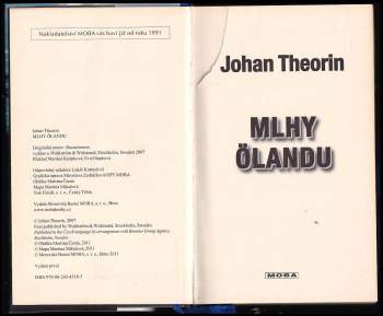 Johan Theorin: Mlhy Ölandu