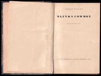 Ernest Haycox: Mluvka cowboy