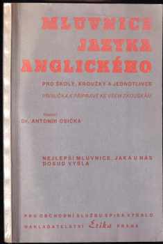 Antonín Osička: Mluvnice jazyka anglického