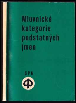 Mluvnické kategorie podstatných jmen