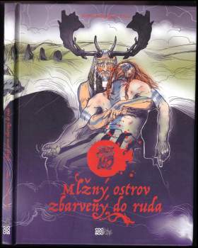 Mlžný ostrov zbarvený do ruda