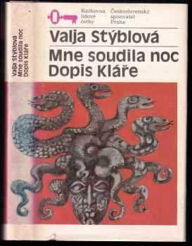 Mne soudila noc - Dopis Kláře - Valja Stýblová (1985, Československý spisovatel) - ID: 348478