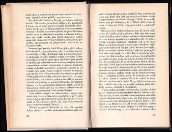 Edvard Beneš: Mnichovské dny