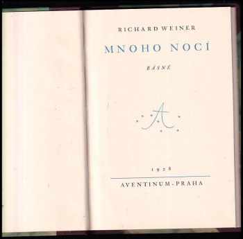 Richard Weiner: Mnoho nocí
